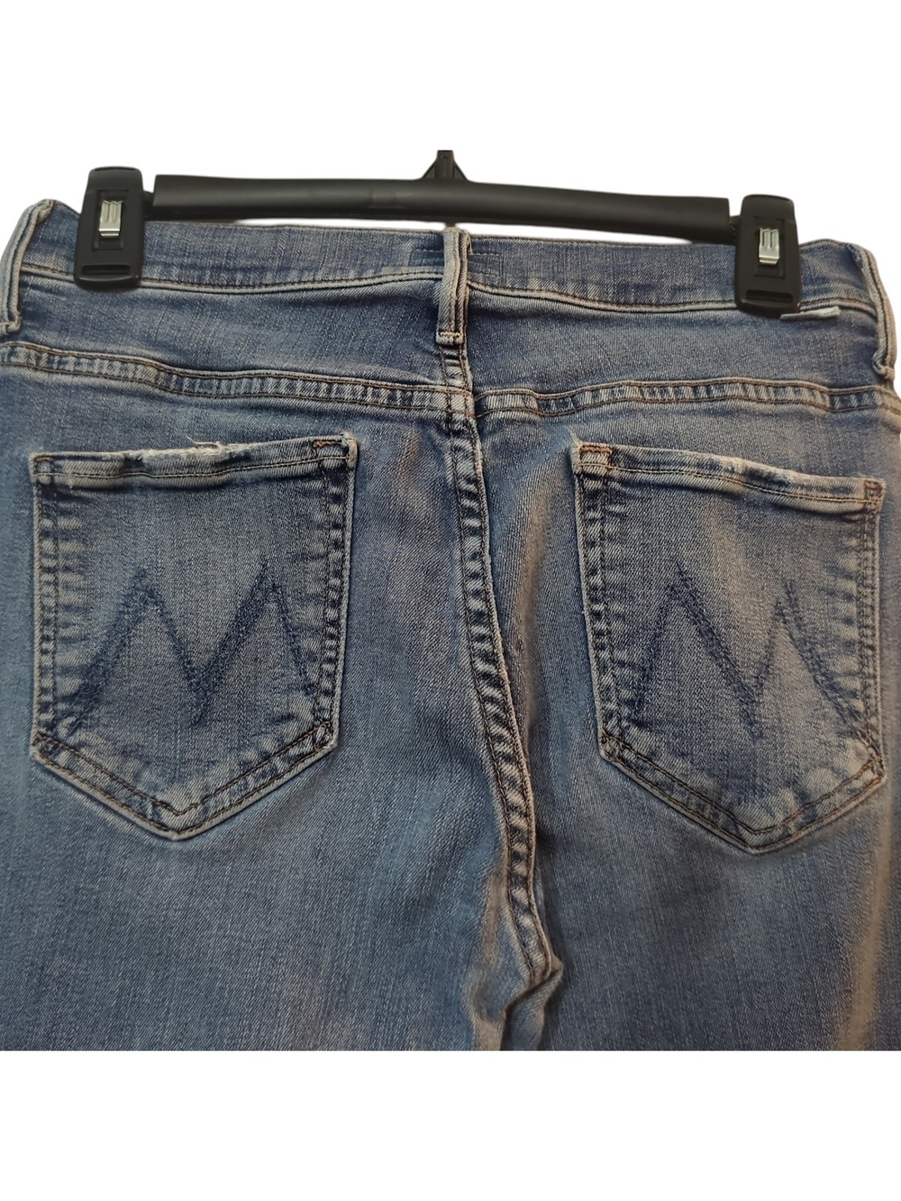 MOTHER The Insider Crop Step Fray Jeans 28 Walking On Coals Bootcut Quiet Luxury - Picture 5 of 10